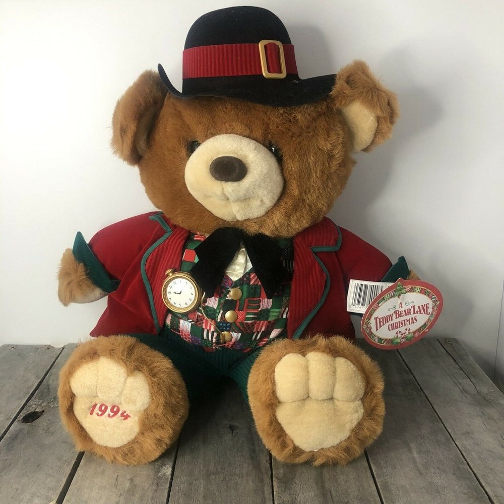 Vintage 1994 Teddy Bear Lane Christmas